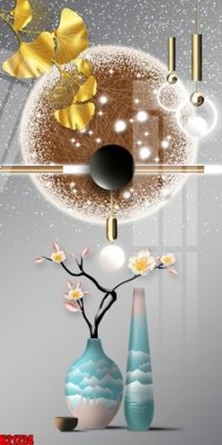 File tranh PSD File tranh gốc in tranh tường nền tổng hợp H21724 chất lượng cao