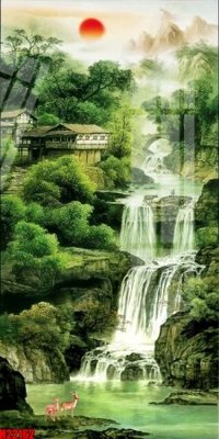 File tranh in trần 3D File tranh gốc in tranh tường nền tổng hợp H22162 (ảnh gốc)