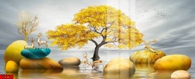 File PSD File tranh decor tranh bộ treo tường tổng hợp H2228 (gốc) cho in quảng cáo