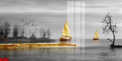 File gốc File tranh decor tranh bộ treo tường tổng hợp H2305 (in tráng gương) ốp tường