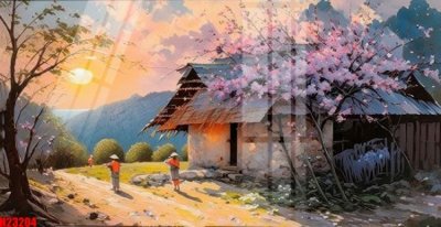 File in mica File tranh gốc in tranh tường nền tổng hợp H23204 (ảnh gốc) đẹp