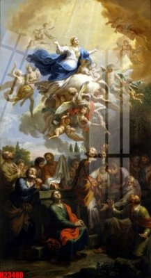 File gốc File tranh gốc in tranh tường nền tổng hợp H23480 (in lụa) tranh mã đáo