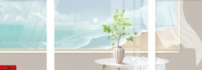 File gốc File tranh gốc in tranh tường nền tổng hợp H23573 (in mica) làm quà tặng