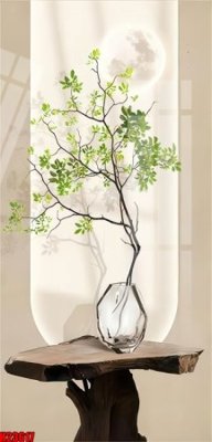 File gốc File tranh gốc in tranh tường nền tổng hợp H23617 (in lụa) tranh mã đáo