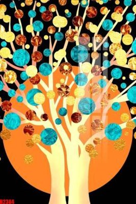 File gốc File tranh decor tranh bộ treo tường tổng hợp H2384 (in mica) làm bảng hiệu