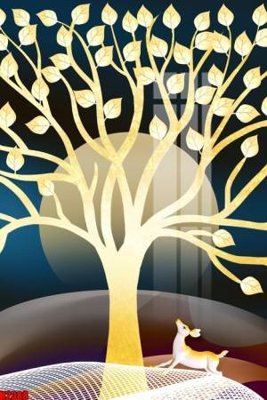 File gốc File tranh decor tranh bộ treo tường tổng hợp H2388 (in lụa) tranh phong thủy