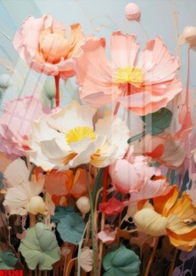 Tải file File tranh gốc in tranh tường nền tổng hợp H24368 (PSD) cho in tranh kính