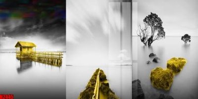 File tranh File tranh decor tranh bộ treo tường tổng hợp H2445 (gốc) phong cách tối giản