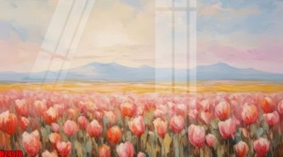 File tranh File tranh gốc in tranh tường nền tổng hợp H24570 (bản gốc) in lụa 5D