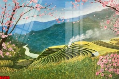 File gốc File tranh gốc in tranh tường nền tổng hợp H24878 (in 3D) cho trang trí