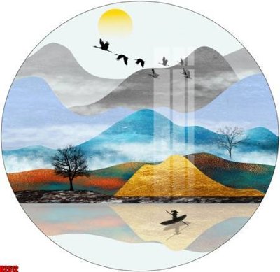 File tranh File tranh decor tranh bộ treo tường tổng hợp H2512 (gốc) phong cách tối giản