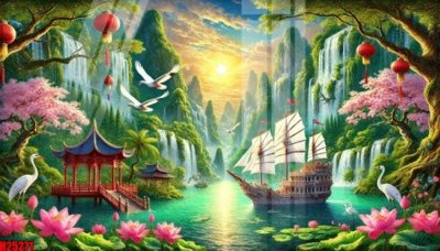 File in ấn chuyên nghiệp File tranh gốc in tranh tường nền tổng hợp H25271 (file gốc)