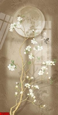 Download file gốc File tranh gốc in tranh tường nền tổng hợp H25561 (in lụa) nghệ thuật