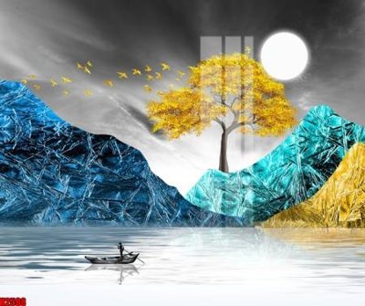 Ảnh gốc file in lụa File tranh decor tranh bộ treo tường tổng hợp H2598 chi tiết