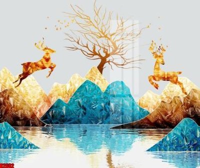 File tranh File tranh decor tranh bộ treo tường tổng hợp H2602 (ảnh gốc) in trần nhà