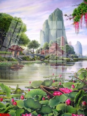 Tải file File tranh gốc in tranh tường nền tổng hợp H26114 (ảnh gốc) in tráng gương