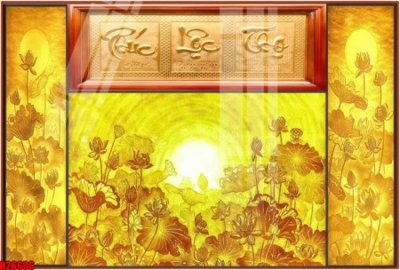 Download file gốc File tranh gốc in tranh tường nền tổng hợp H26606 (in lụa) tranh 3D