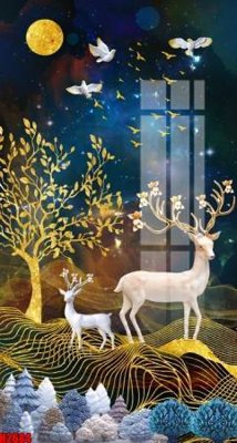 File gốc File tranh decor tranh bộ treo tường tổng hợp H2684 (chuẩn CMYK) cho nhà in