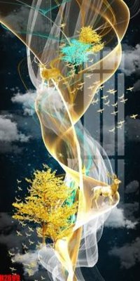 File PSD File tranh decor tranh bộ treo tường tổng hợp H2699 (gốc) nhiều lớp (multi-layer)