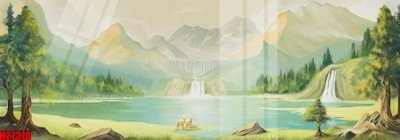 Tải file File tranh gốc in tranh tường nền tổng hợp H27370 (gốc) làm file thiết kế