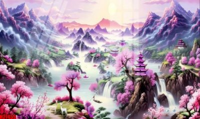 Download file tranh File tranh gốc in tranh tường nền tổng hợp H27459 (file gốc PSD)