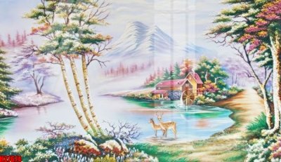 File in trần File tranh gốc in tranh tường nền tổng hợp H27674 (file gốc) hoa văn 3D