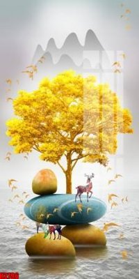 File in trần File tranh decor tranh bộ treo tường tổng hợp H2796 (bản gốc) phong cảnh