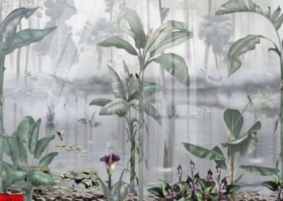 File tranh in trần 3D File tranh gốc in tranh tường nền tổng hợp H27968 (ảnh gốc)