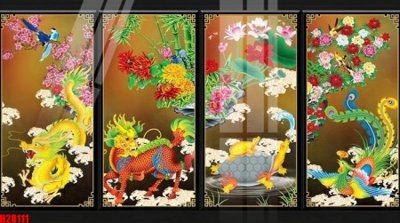 File gốc in ấn File tranh gốc in tranh tường nền tổng hợp H28111 chuẩn màu CMYK