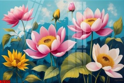 Tải file File tranh gốc in tranh tường nền tổng hợp H28532 (gốc) để in ấn ngay