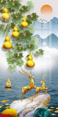 File gốc File tranh gốc in tranh tường nền tổng hợp H28685 (in lụa) tranh phong thủy