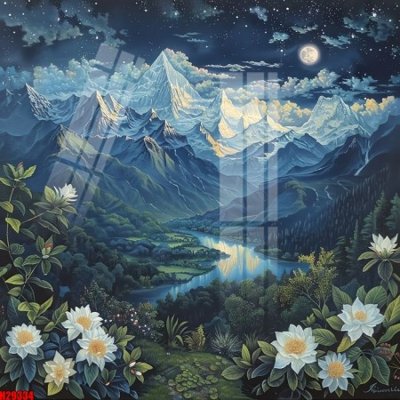 File in lụa File tranh gốc in tranh tường nền tổng hợp H29334 (phong cảnh) File tranh gốc in tranh tường nền tổng hợp H29334