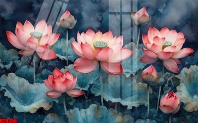 File gốc File tranh gốc in tranh tường nền tổng hợp H29358 (in tráng gương) hiện đại