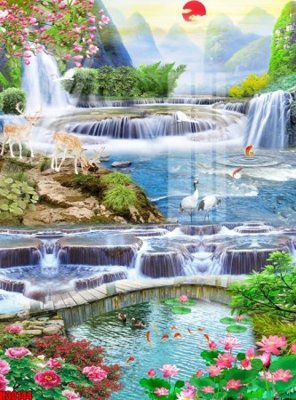 File gốc File tranh gốc in tranh tường nền tổng hợp H30144 (chuẩn màu) cho in offset