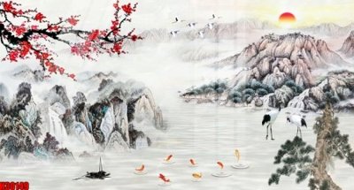 Tải file File tranh gốc in tranh tường nền tổng hợp H30149 (ảnh gốc) in gạch men