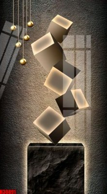 File tranh File tranh gốc in tranh tường nền tổng hợp H30891 (bản gốc) in lụa 5D