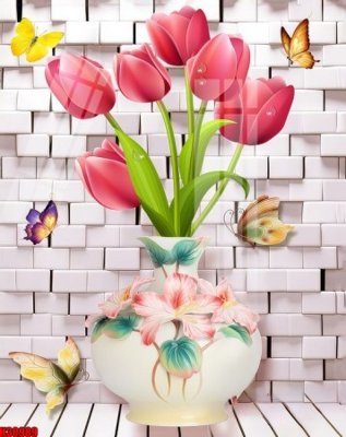 Ảnh gốc File tranh gốc in tranh tường nền tổng hợp H30989 (độ nét cao) in tráng gương