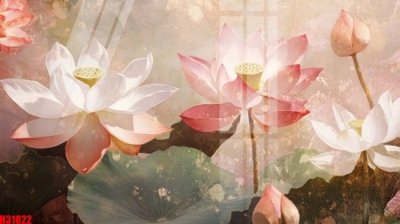 File tranh File tranh gốc in tranh tường nền tổng hợp H31822 (bản gốc) in lụa 5D