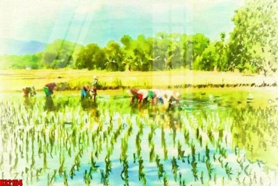 File tranh File tranh gốc in tranh tường nền tổng hợp H32164 (bản gốc) in canvas