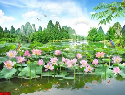 Tệp tin gốc File tranh gốc in tranh tường nền tổng hợp H32632 (dùng cho in) File tranh gốc in tranh tường nền tổng hợp H32632