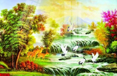 Tải file gốc in lụa File tranh gốc in tranh tường nền tổng hợp H33016 siêu nét