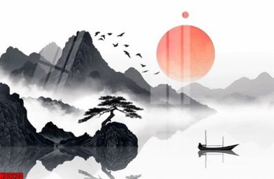 File in trần File tranh gốc in tranh tường nền tổng hợp H33233 (bản gốc) phong cảnh