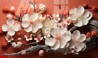 File tranh File tranh gốc in tranh tường nền tổng hợp H33341 (bản gốc) in lụa 3D