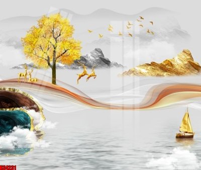 File tranh File tranh gốc in tranh tường nền tổng hợp H34231 (ảnh gốc) cho in ấn kỹ thuật số