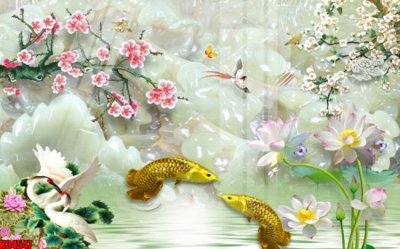 File in trần File tranh gốc in tranh tường nền tổng hợp H34547 (file gốc) hoa văn 3D