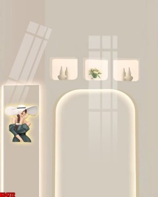 File gốc File tranh gốc in tranh tường nền tổng hợp H34772 (in tráng gương) ốp tường