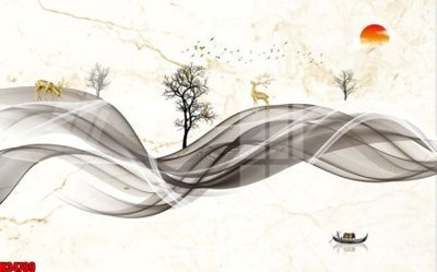 File in mica File tranh gốc in tranh tường nền tổng hợp H34789 (bản gốc) làm vách ngăn