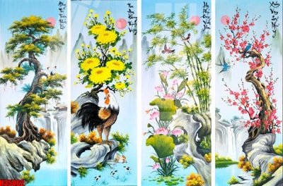 File tranh File tranh gốc in tranh tường nền tổng hợp H35062 (gốc) in film