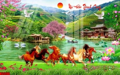 File gốc File tranh gốc in tranh tường nền tổng hợp H35190 (AI/EPS) cho in ấn