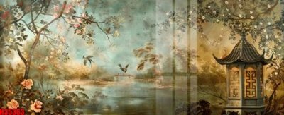 File gốc File tranh gốc in tranh tường nền tổng hợp H35363 (in ấn) màu sắc trung thực